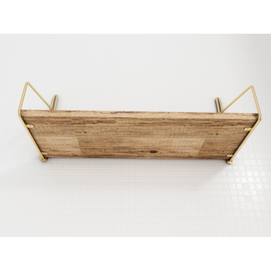 Mensola 45x16 cm quercia/oro