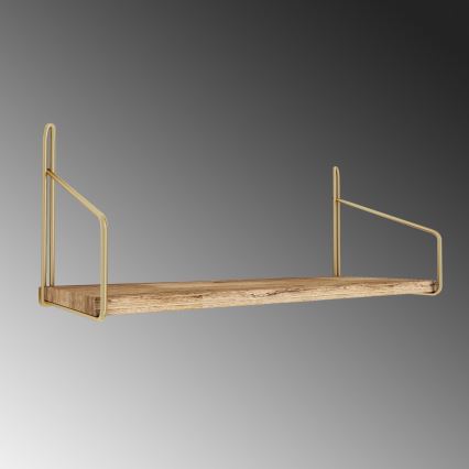 Mensola 45x16 cm quercia/oro