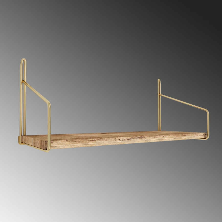 Mensola 45x16 cm quercia/oro