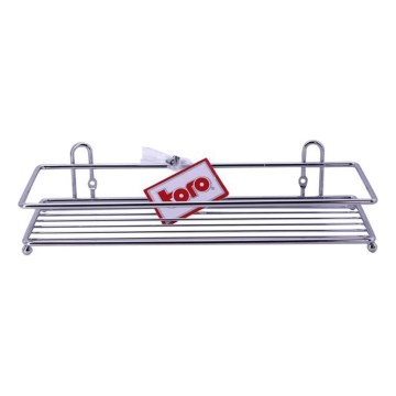 Mensola a muro per doccia 10x30 cm cromo lucido