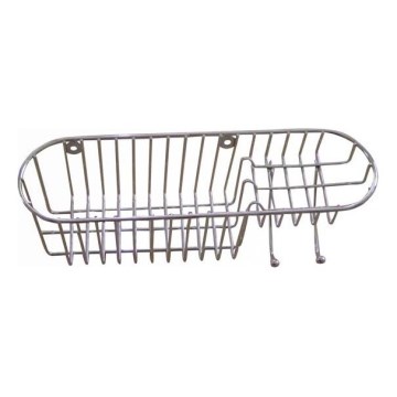 Mensola a muro per doccia 11x34,6 cm cromo lucido