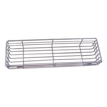 Mensola a muro per doccia 12x40 cm cromo lucido