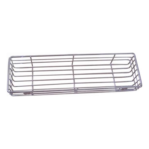Mensola a muro per doccia 12x40 cm cromo lucido