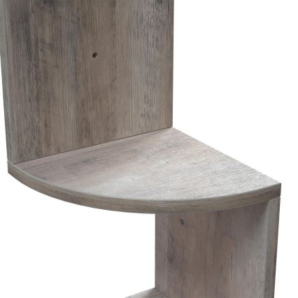 Mensola angolare da parete SNAKE grigia/marrone