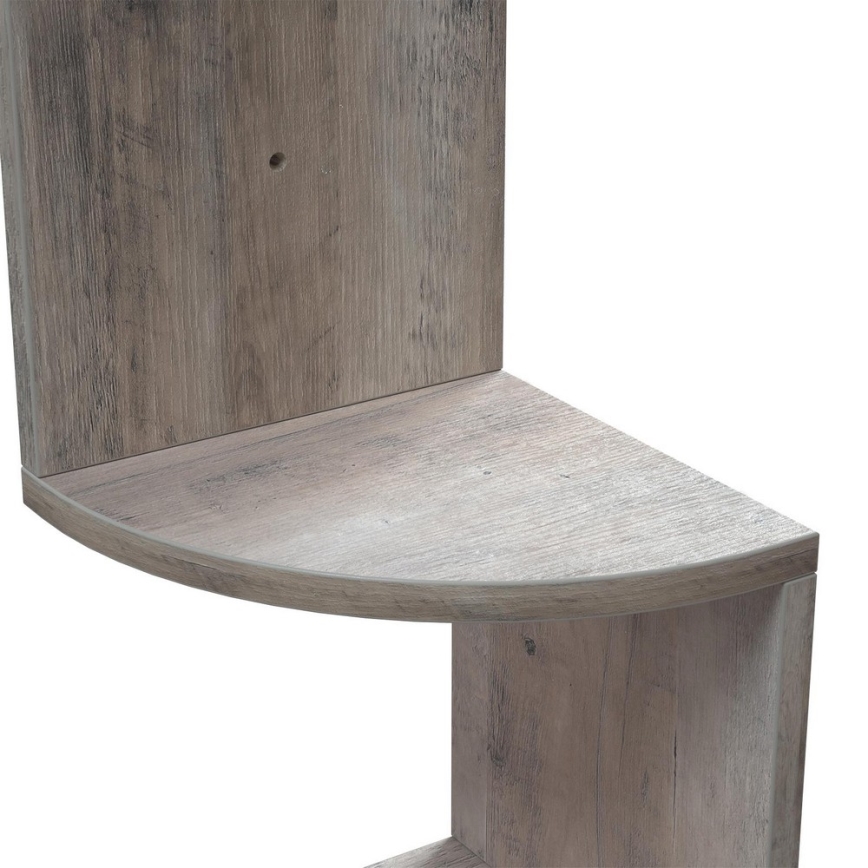 Mensola angolare da parete SNAKE grigia/marrone