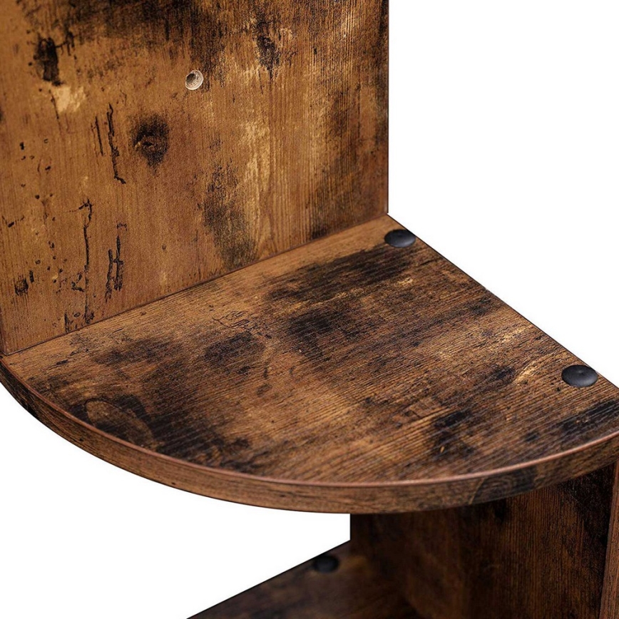 Mensola angolare da parete SNAKE marrone