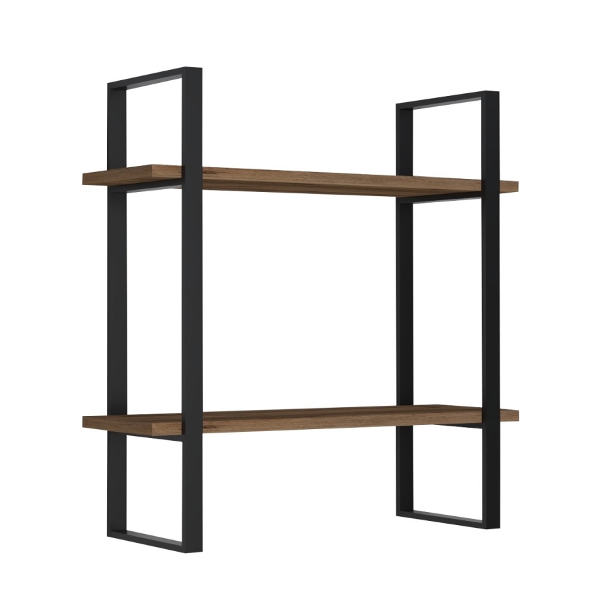 Mensola da parete BUBA 70x70 cm marrone/antracite