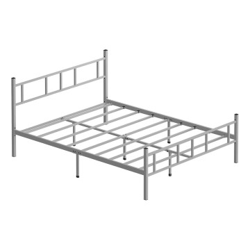Metall-Doppelbett PIRON 120x200 cm, weiß – Tragkraft 120 kg