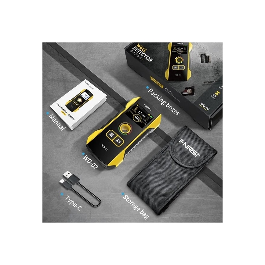 Metall-, Spannungs- und Inhomogenitätsdetektor 300 mAh 5V