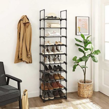 Meuble à chaussures ALVORO noir