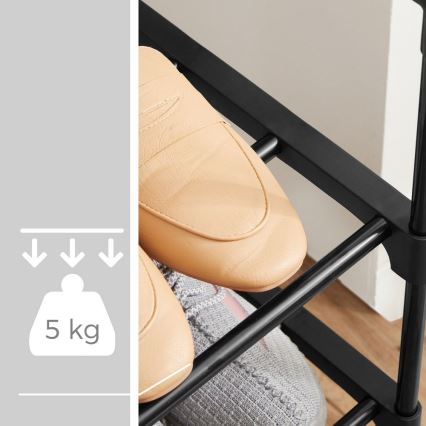 Meuble à chaussures ALVORO noir