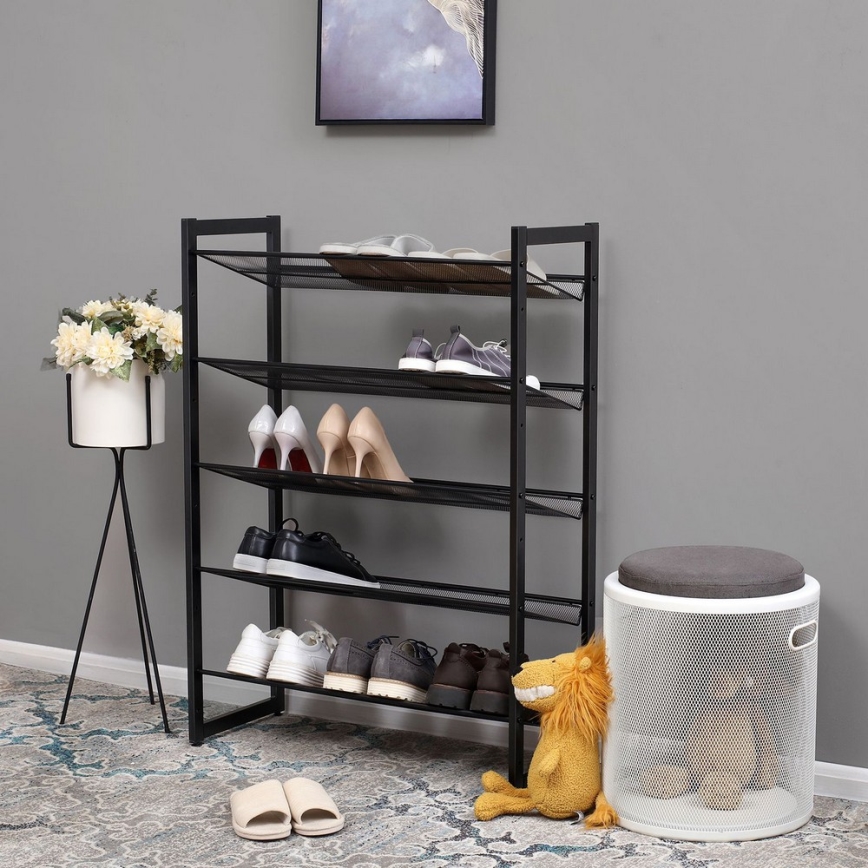 Meuble à chaussures ALVORO noir