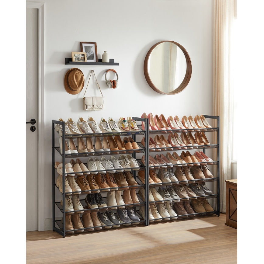 Meuble à chaussures ALVORO noir