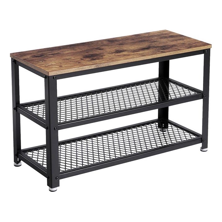 Meuble à chaussures DAVOR marron/noir