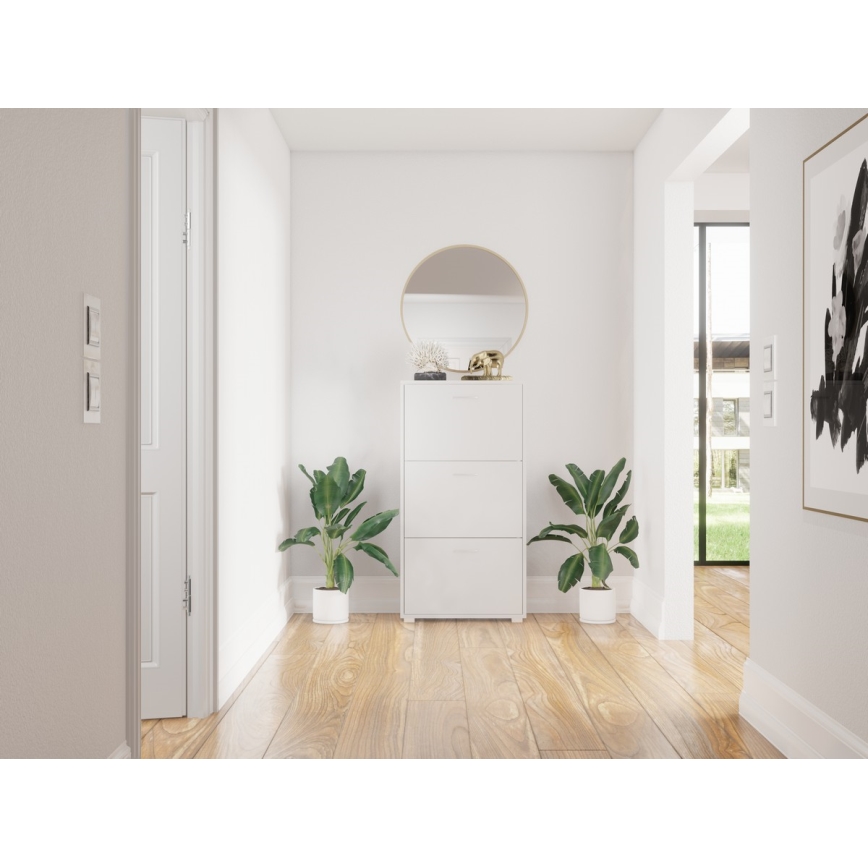 Meuble à chaussures PIGO blanc