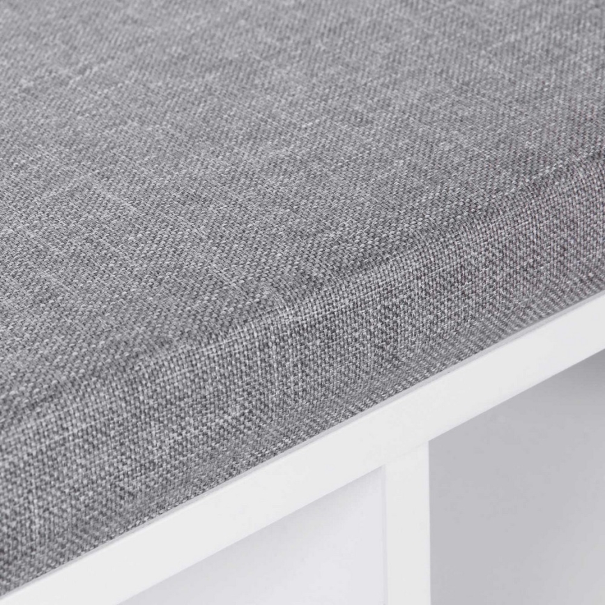 Meuble à chaussures VOREN blanc/gris