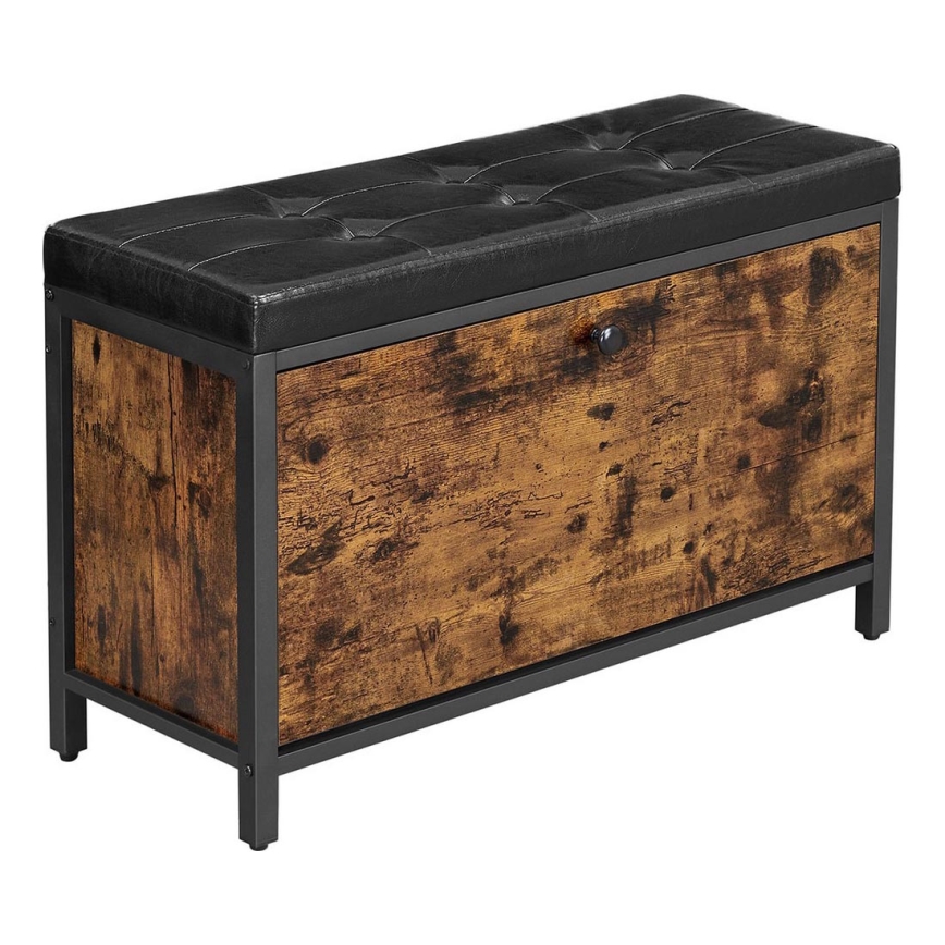 Meuble à chaussures VOREN marron/noir