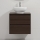 Meuble de salle de bains avec lavabo TRONDHEIM/DRAMMEN 60x57x46 cm noyer/blanc