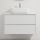 Meuble de salle de bains avec lavabo TRONDHEIM/KRISTIANSAND 90x57x46 cm blanc