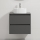 Meuble de salle de bains avec lavabo TRONDHEIM/VIKEDAL 60x57x46 cm anthracite/blanc