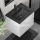 Meuble de salle de bains avec vasque CONOR 61 cm blanc/noir