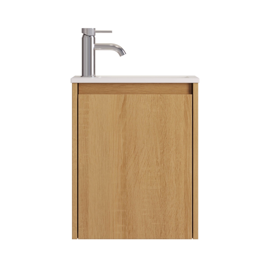 Meuble de salle de bains COMO 40 cm avec vasque, chêne