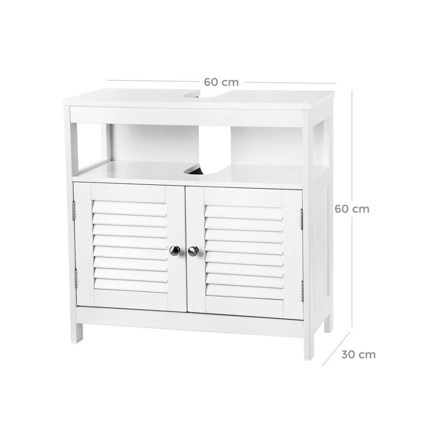 Meuble de salle de bains EIKE blanc