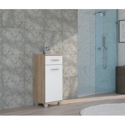 Meuble de salle de bains VENOM blanc/chêne sonoma