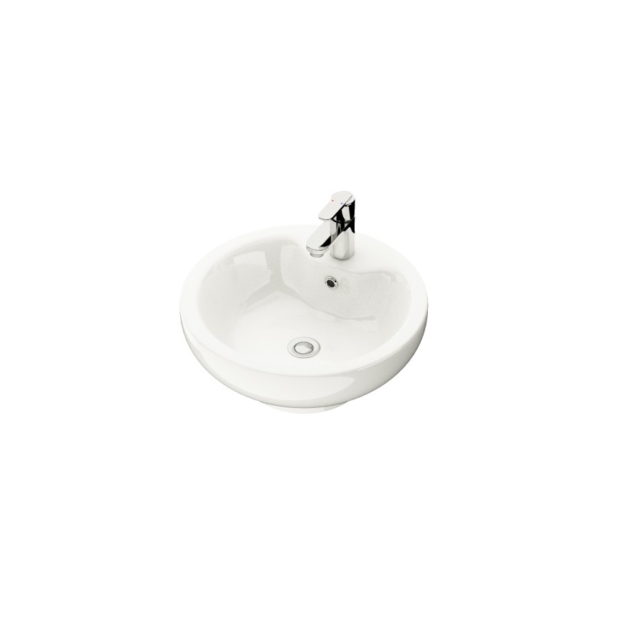 Meuble-lavabo TRONDHEIM/DRAMMEN 90x57x46 cm chêne/blanc