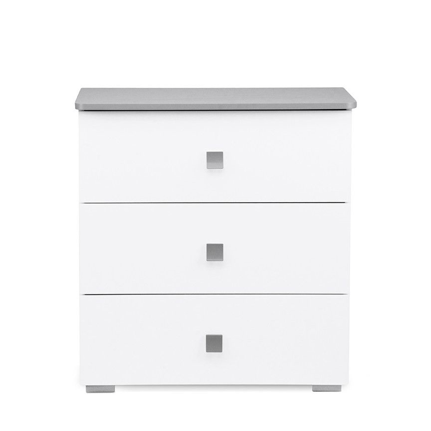 Meuble PABIS 87x83 cm blanc/gris