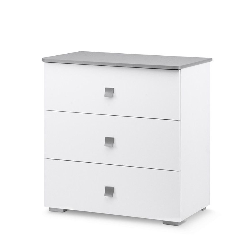 Meuble PABIS 87x83 cm blanc/gris