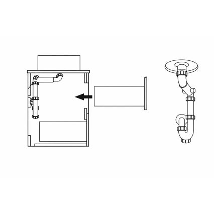 Meuble sous-vasque TRONDHEIM 60 cm, chêne