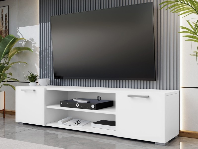 Meuble TV GIMREN 36x156 cm blanc
