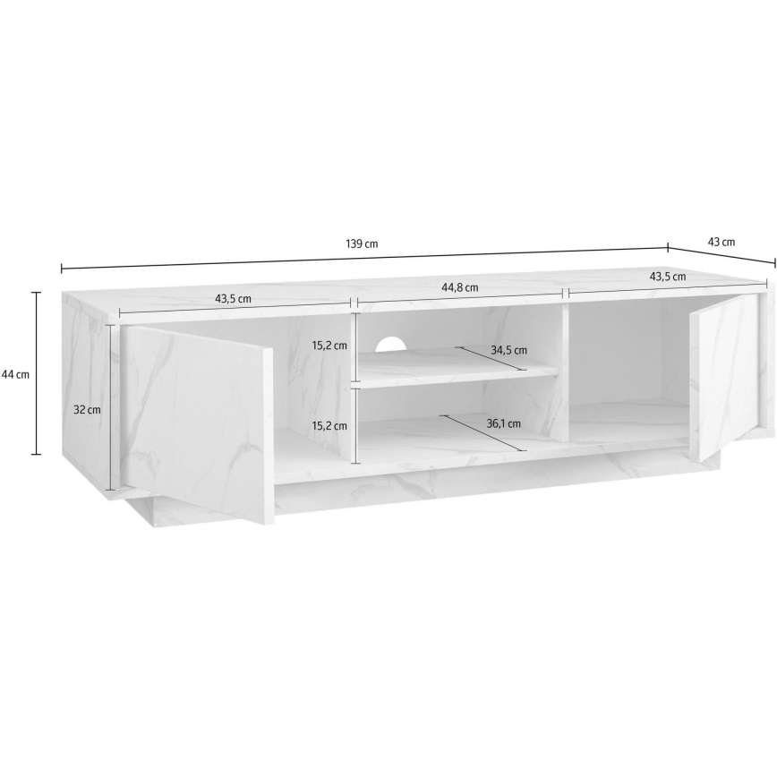 Meuble TV IDEA blanc