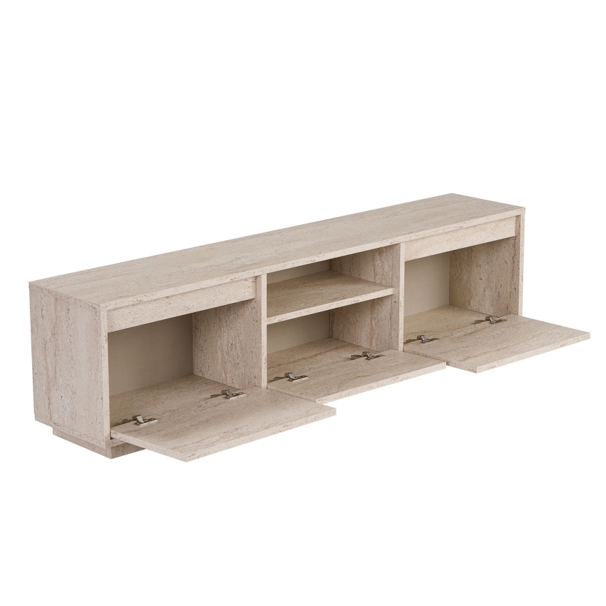 Meuble TV KREDE 160x30 cm beige