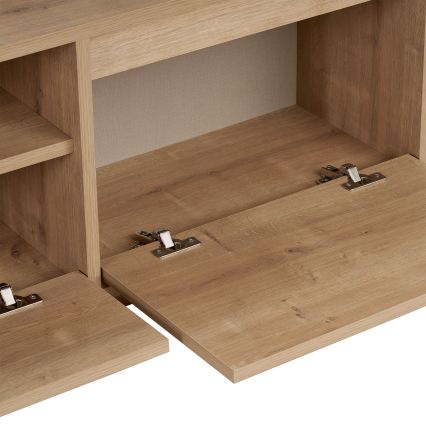 Meuble TV KREDE 160x30 cm chêne