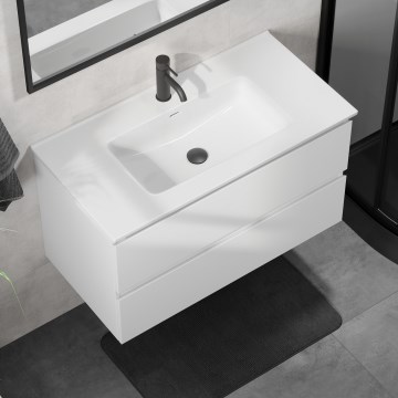 Meuble vasque KENWOOD 91 cm, blanc