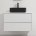 Meuble vasque TRONDHEIM/LJORDAL 90x57x46 cm blanc/noir