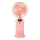 Mini ventilateur de poche rechargeable 3 W/5 V, 1 200 mAh, rose
