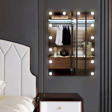 Miroir avec éclairage 14xLED/1W/230V 3000/4000/6000K 70x50 cm IP44