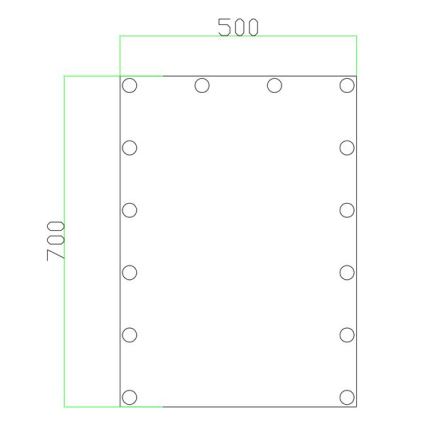 Miroir avec éclairage 14xLED/1W/230V 3000/4000/6000K 70x50 cm IP44