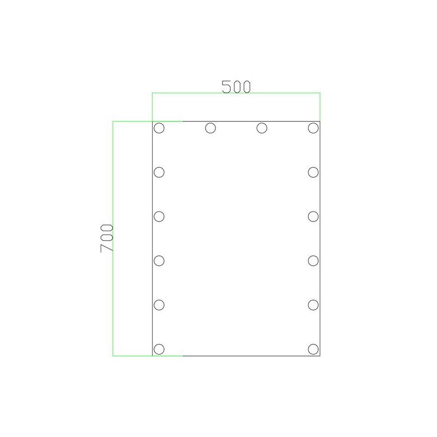 Miroir avec éclairage 14xLED/1W/230V 3000/4000/6000K 70x50 cm IP44