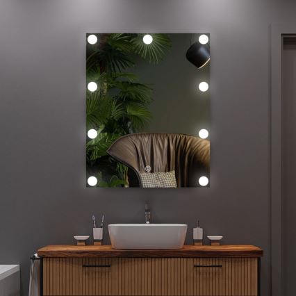 Miroir avec éclairage 9xLED/1W/230V 3000/4000/6000K 50x40 cm IP44