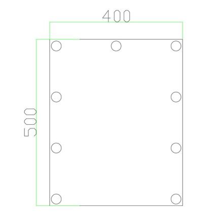 Miroir avec éclairage 9xLED/1W/230V 3000/4000/6000K 50x40 cm IP44
