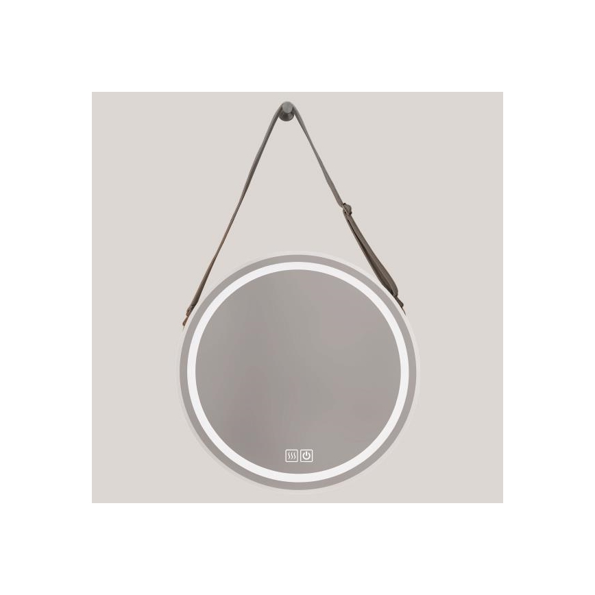 Miroir chauffant rétro-éclairé à intensité variable pour salle de bain LED/20W/230V 4000K IP44