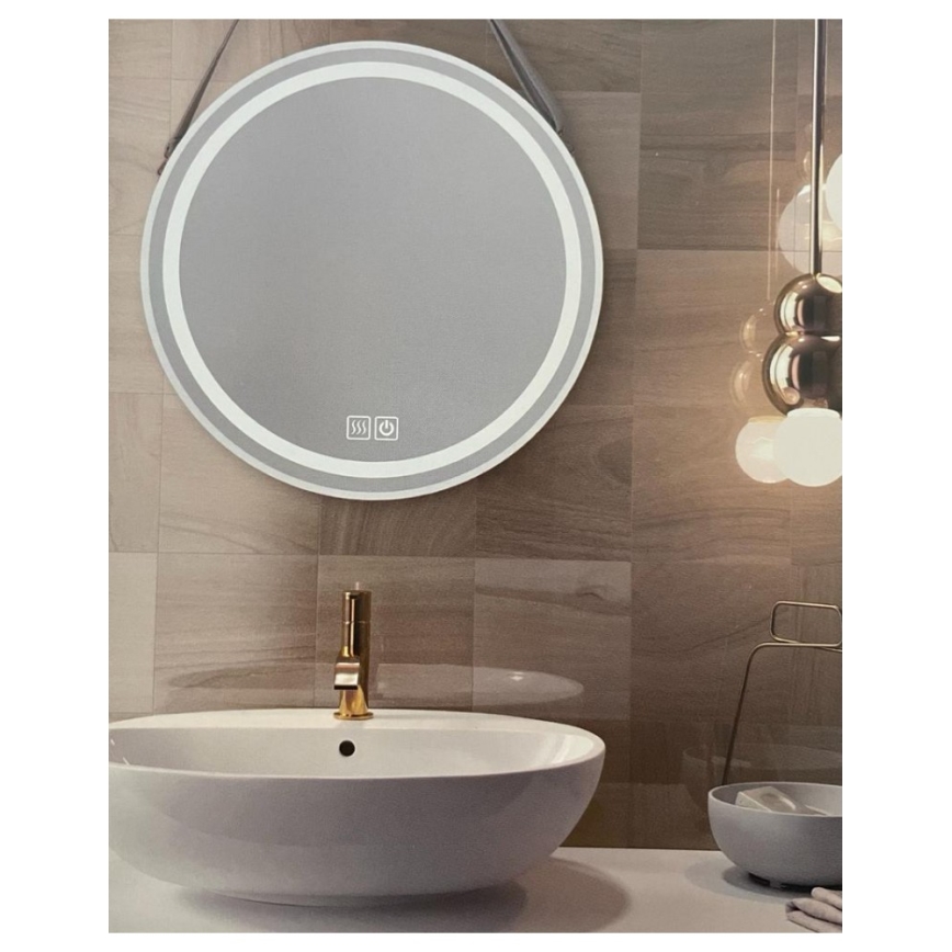 Miroir chauffant rétro-éclairé à intensité variable pour salle de bain LED/20W/230V 4000K IP44