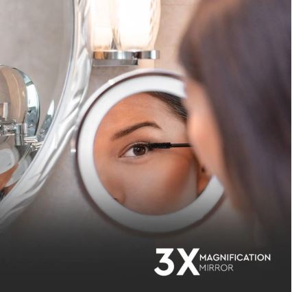 Miroir cosmétique LED/3W/6V IP44