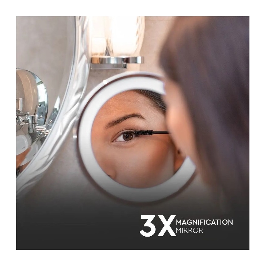 Miroir cosmétique LED/3W/6V IP44