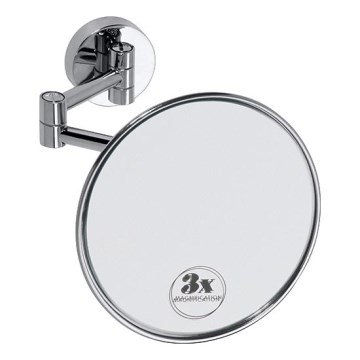 Miroir de maquillage 14x14 cm argenté