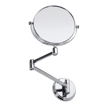 Miroir de maquillage 18,5 × 26 cm, argenté